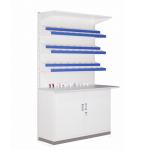 Steel Pharmacy Medicine Display Racks Single Sided Pull Out