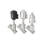SS304/316 Pneumatic Angle Seat Valve with Thread/Clamp/Weld/Flange Connection