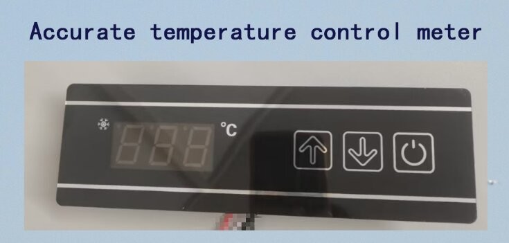 High End Compact Two Door Commercial Freezer Adjustable Safety Operation