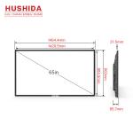 Hushida Wall Mounted Digital Signage 65'' Information Publishing