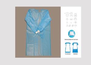 Quality Anti Bacterial Disposable Surgical Gown Weight 35-60gsm For Food / Electronic wholesale