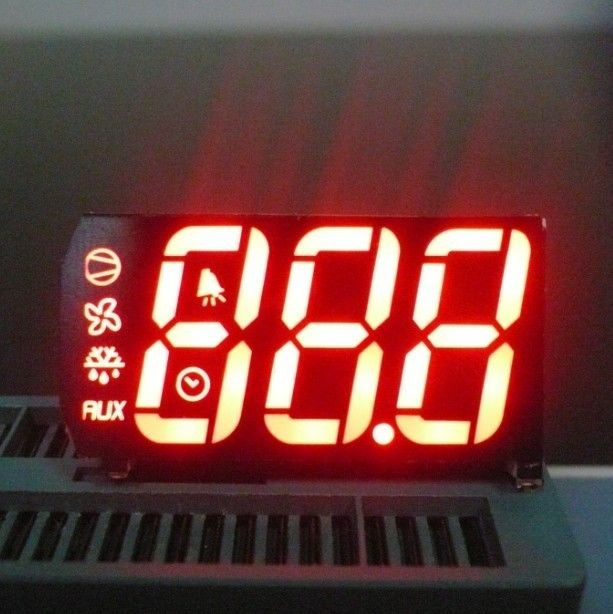 SGS Custom LED Display , Multi color 7 Segment Display for temperature humidity defrost