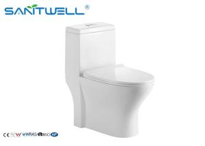 Quality S trap 1 piece floor standing toilet siphon , Ceramic WC 100mm Pipe diameter wholesale