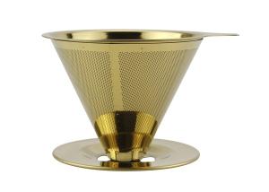 Quality SS304 Paperless Coffee Dripper With Non - Slip Edge , Eco Friendly wholesale