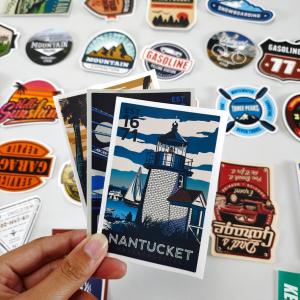 Quality Custom Sticker Vinyl Die Cut Stickers Printing Adhesive Waterproof Company Cartoon PVC Logo wholesale