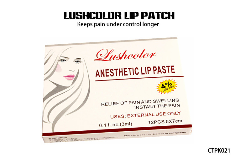 Lushcolor Lip Patch Tattoo Anesthetic Cream Lip Tattoo OEM Welcomed