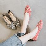 Hot Sale Lightweight Breathable Women's Shoes Pointed Toe Geometric Pattern