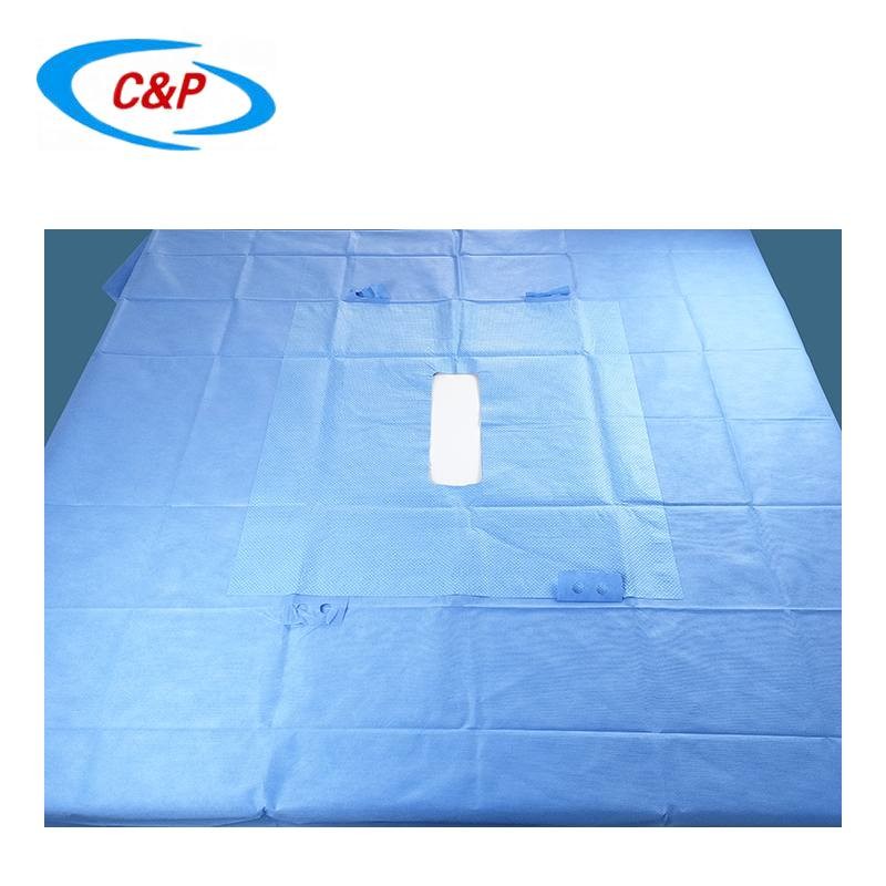 Sterile SMS Transverse Laparotomy Drape Surgical Sheets Anti Static
