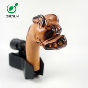 Quality Lightweight Mini Umbrella Wooden Dog Head Handle With Black Walnut Material wholesale
