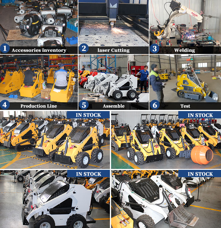 Professional Mini Skid Steer Loader with Strong Loading Capacity and HQ Hydraulic Cylinder