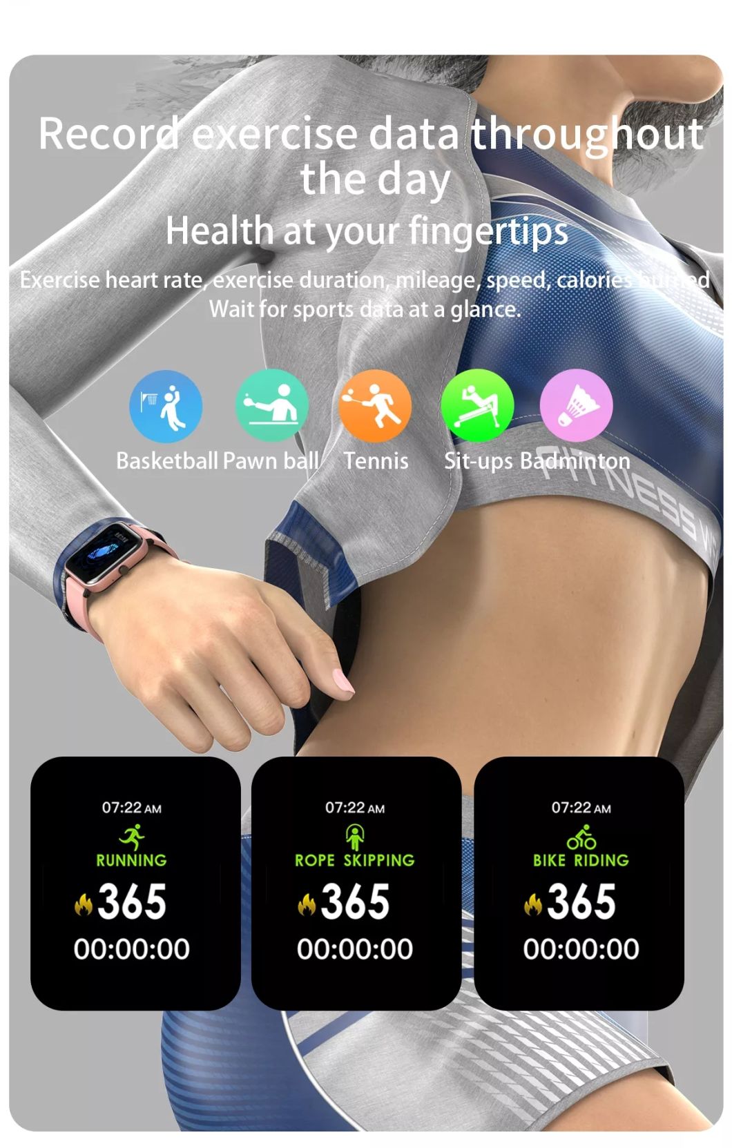 Fashionable Screen Blood Pressure Blood Oxgen Tracking Suit for Men Women H11 Smartwatch