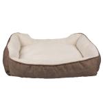 Linen Plush Pet Bed Cushion Luxury Modern Pet Dog Bed Bite Resistance