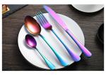 Gold Plated 410 Stainless Steel Tableware Set Steak Knife Fork And Spoon