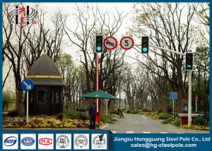 Quality Traffic Industry Powder Coated Traffic Light Pole with Single Arm wholesale