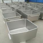 Jf Sheet Metal-Stainless Steel Butcher Meat Processing Trolleys Bin
