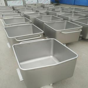 Quality Jf Sheet Metal-Stainless Steel Butcher Meat Processing Trolleys Bin wholesale