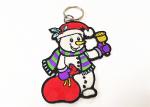 Cute Intricate Embroidered Fabric Keychain Durable Embroidered Key Rings