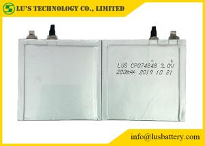 Quality 3.0V 200mah Primary Lipo Battery HRL CP074848 For Smart Card wholesale