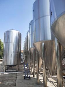 Quality 3mm Conical Fermentation Vessel 8000L Conical Jacketed Tank wholesale