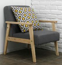 Quality modern Single sofa soild wood wholesale