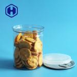 Cashew Biscuits Canned Food Eoe Plastic PET Can Transparent With Aluminum Lid