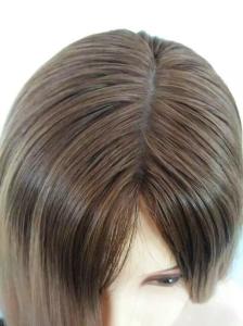 Quality 8A I6 inch Straight Style Dark Root Big Layer Brazilian Human Hair Wig wholesale