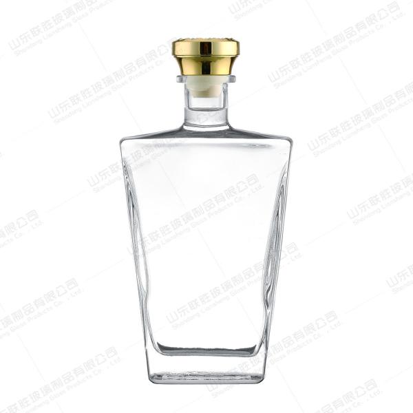 Glass Bottles for Bar Party Wedding Gifts Clear Custom Transparent XO Brandy