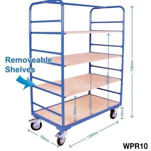 Quality Galvanized Q235 PP Wheel Garden Dutch Flower Trolley wholesale