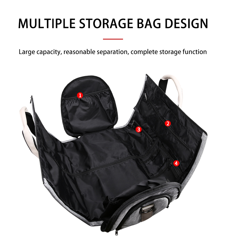Comfortable Waterproof Folding Travel Duffle Bag Scratch Resistance