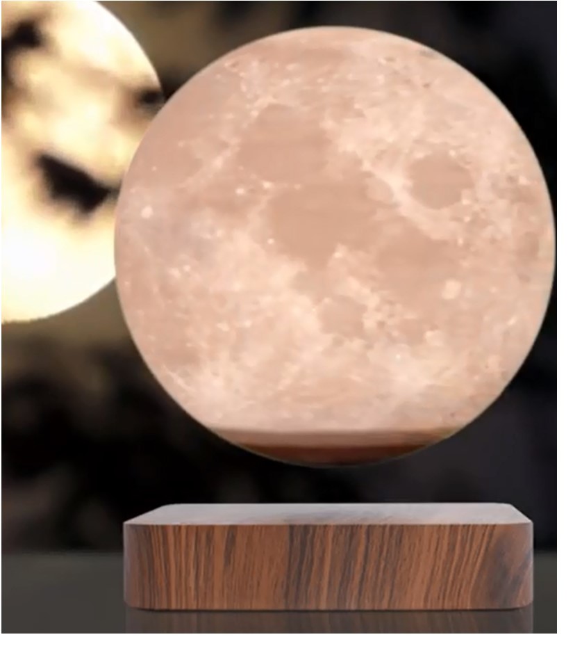 hotsale magnetic levitating bottom 3d Moon lamp light for decor gift christmas