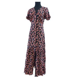 Quality Summer Floral Printed Short Sleeve Ladies Casual Wear wholesale