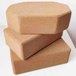 ISO9001 Rectangular Yoga Cork Block Bricks Eco Slip Resistance 3x6x9''