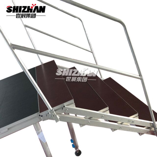 outdoor led stage with rails rental