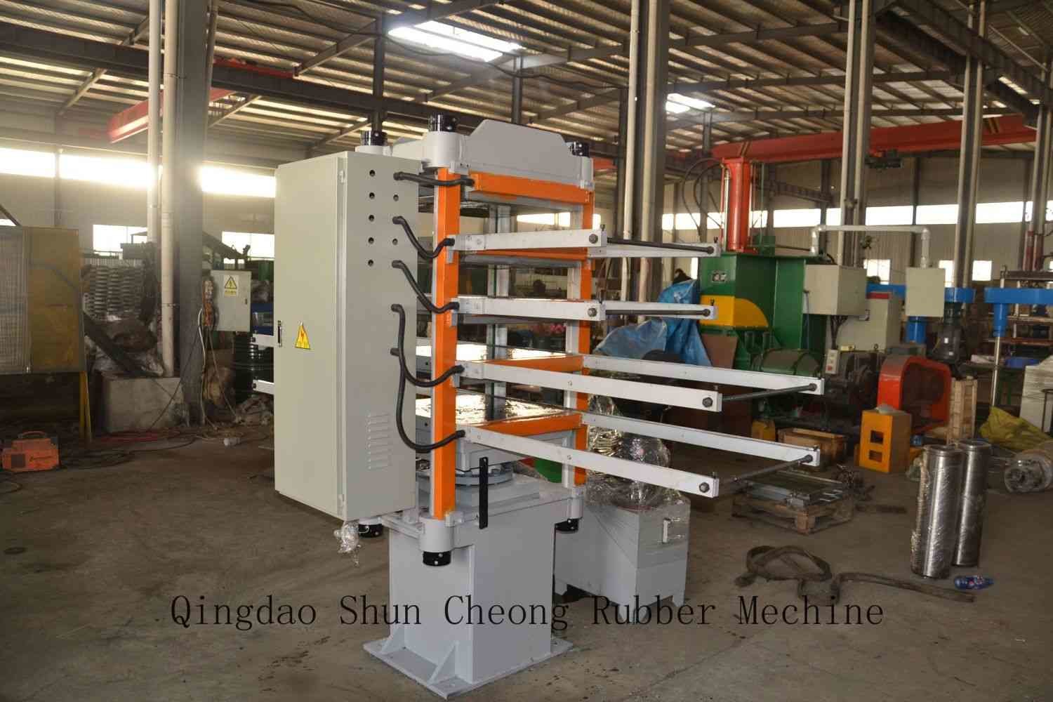 Automatic Hydraulic Heating Rubber Tile Vulcanizing Press