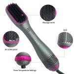 Quick Drying Multifunctional 45W Straightening Brush For Black Hair