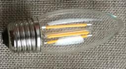 Quality E27 4W Filament LED Bulb , Energy Saving Candle Light Bulbs For Restaurant wholesale