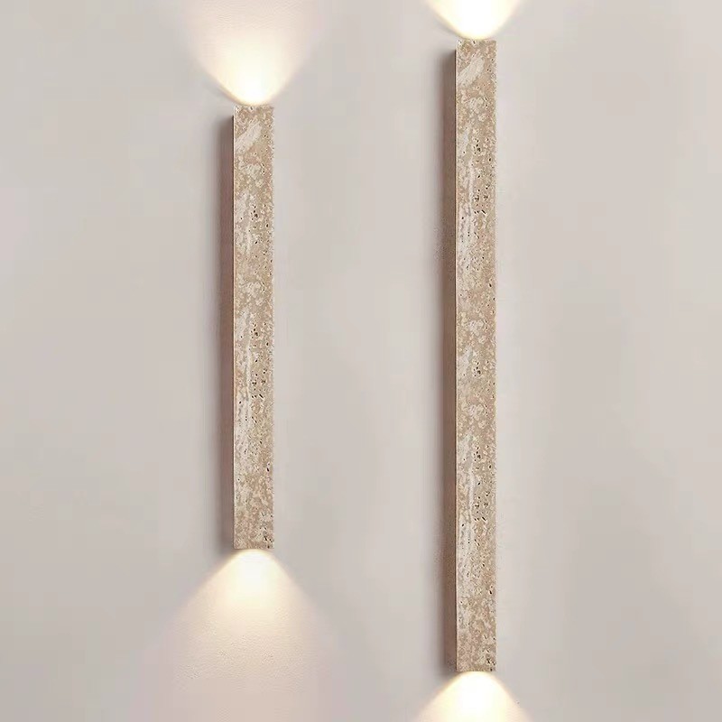 Yellow stone led wall lamp home decorative for project