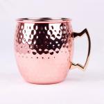 16oz Moscow Mule Mugs Bar Tool Set Hammered Copper Mugs With Stainless Steel