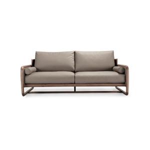 Quality Leather Upholstery Modern Sofa Set , Solid Wood Sofa Set Nordic Style wholesale