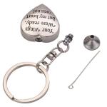 Blank Metal Heart Shape Sublimation Keychain For Sublimation Blanks Photos