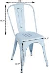 Simplicity Stackable Restaurant Chairs Chic Dining Bistro Cafe Side Chairs