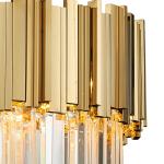 Modern LED crystal chandelier luxury gold stainless steel lustres celing