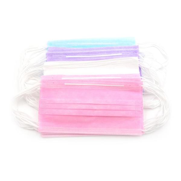 Hypoallergenic Disposable Earloop Face Mask Meltblown Filtration Middle Layer