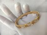 Diamond High End Custom Jewelry Love Bracelet 18K Yellow Gold