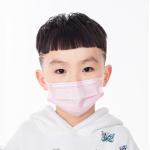 Pink Breathable Children'S Disposable Face Masks Protective CE