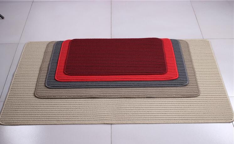 Cut pile printed 3D polyester door mat for home ,office