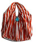 Customized DYE Printing Round handle Lady shopping cotton bag leisure style