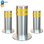 Industrial Roadway Traffic 800mm Electric Rising Bollards 8K Mirror Surface