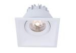 8W 10W Non-flicker Square anti-vertigo spot downlight, IP54 dimmable ceiling
