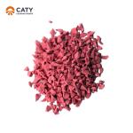 Multifunctional EPDM Rubber Granules Red 1-3mm For Kindergarten